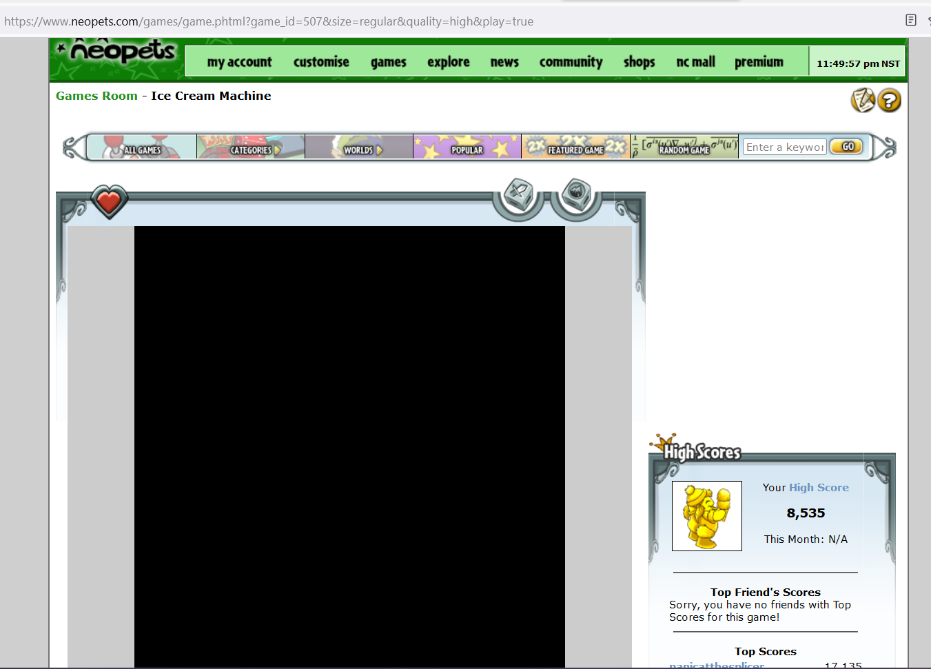 Flash Games not Loading Neopets Help The Daily Neopets Forum